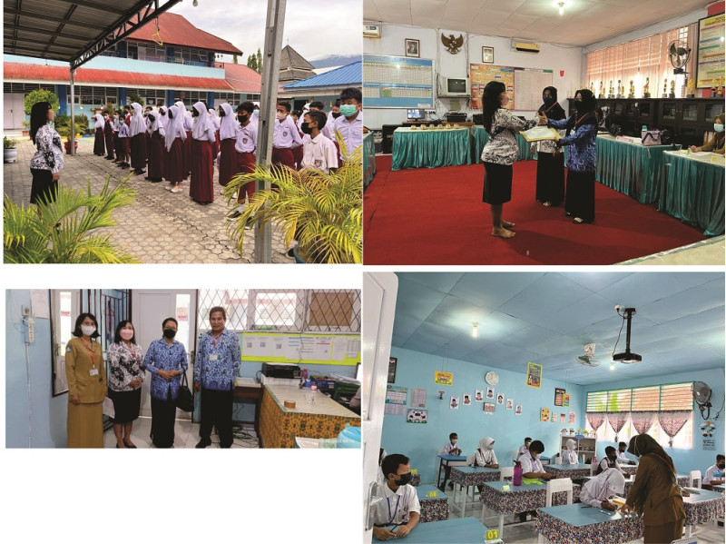 PELAKSANAAN UJIAN SEKOLAH DI SDN 15 PALU TANGGAL, 17 MEI 2022